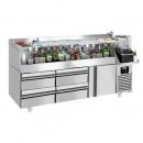 BGKF235#2#SBBGKF12 | Bar cooling table with 1 door and 2 drawers