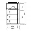 KTH9225N | Countertop refrigerated self-service display case