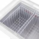 GCFC100 | Chest Freezer with glass lid and two flexible wire baskets - white/white