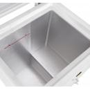 GCFC100 | Chest Freezer with glass lid and two flexible wire baskets - white/white