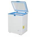 GCFC100 | Chest Freezer with glass lid and two flexible wire baskets - white/blue