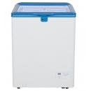 GCFC100 | Chest Freezer with glass lid and two flexible wire baskets - white/blue