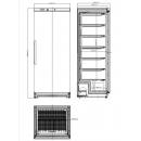 KH-XF600-HC S/S | Solid door freezer