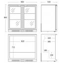 BB211HBA | Two-door back bar display cooler