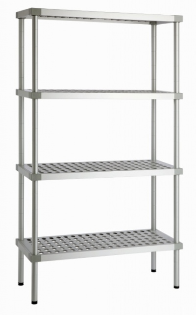 600x400x2000 | Aluminum stands with polyethylene shelf