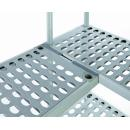 600x500x1800 | Aluminum stands with polyethylene shelf