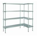 600x500x1800 | Aluminum stands with polyethylene shelf