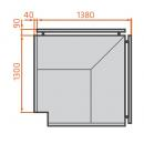 LCT Tucana 02 EXT90° | External corner counter 90°