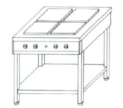 NTV-1435 | Electric cooker with 4 plates